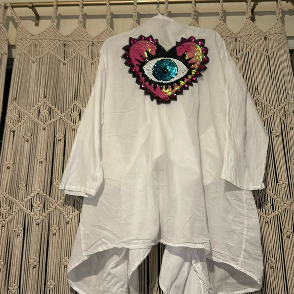 Hi Gorgeous bathing suit cover up third eye 🧿  patch